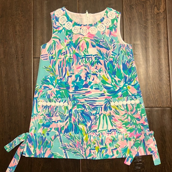 Lilly Pulitzer Other - Lilly Pulitzer Girls Little Lilly Classic Shift Dress in blue Ibiza cabana!